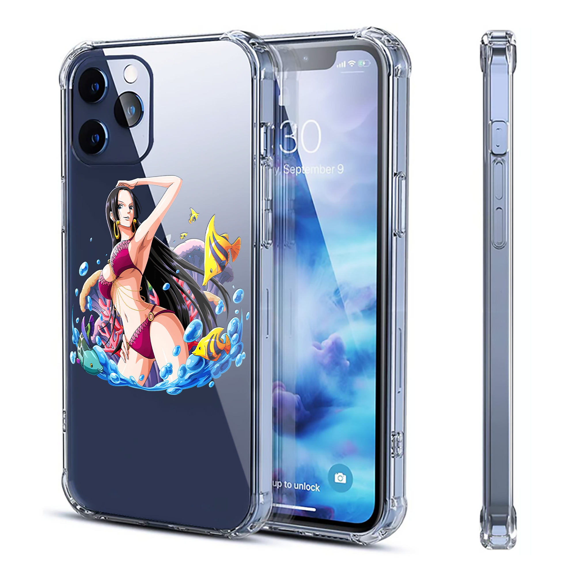 （画像用） ワンピース ボア・ハンコック ONE PIECE Boa·Hancock 【iPhone 12シリーズ対応】透明スマホケース（クリアソフトケース）